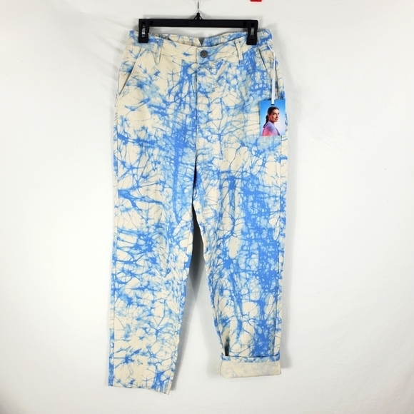 Rachel Comey blue tie-dye high rise mom jeans new women's size 2 - Picture 6 of 10